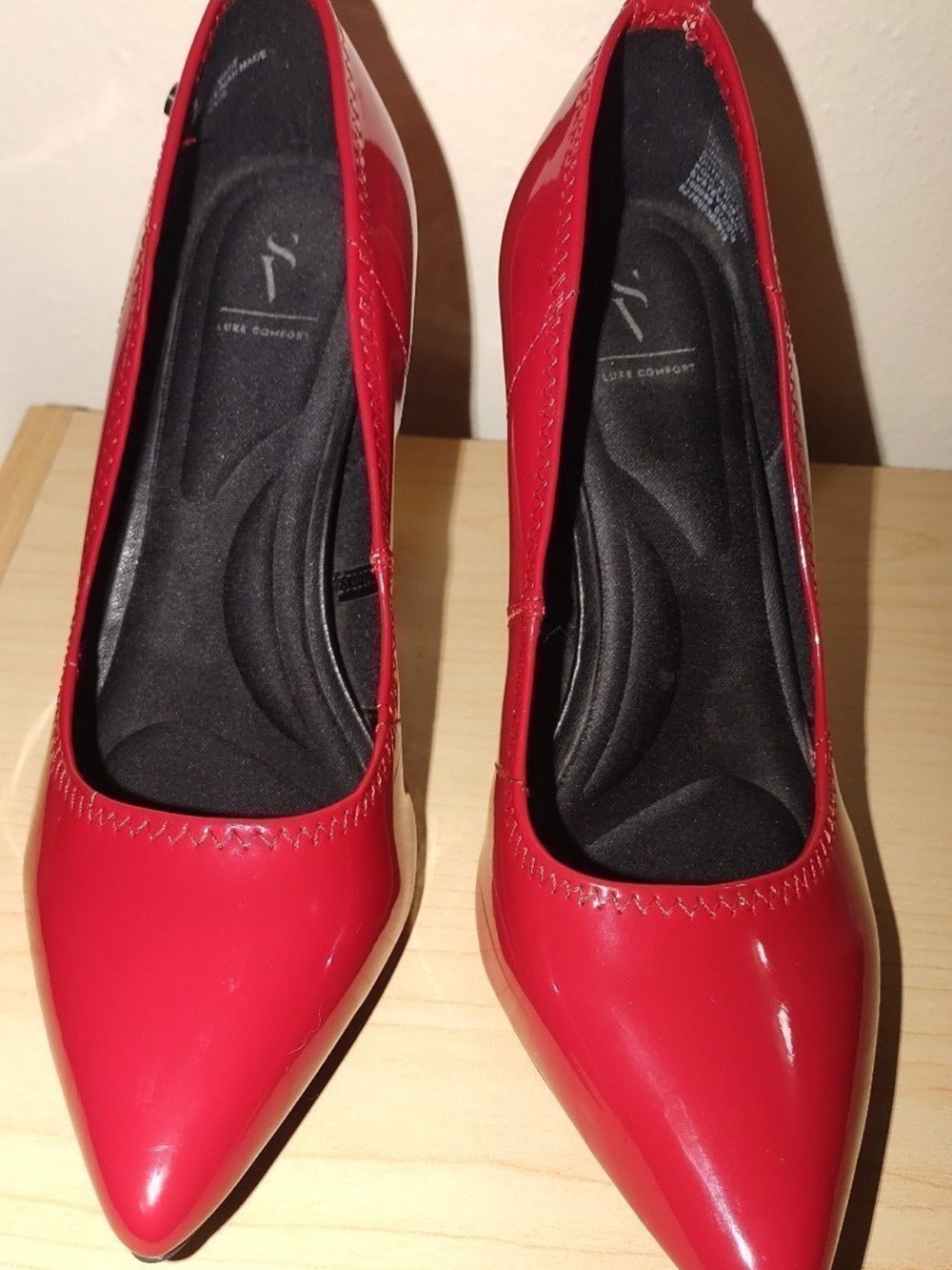 Simply Vera Vera Wang Red Patent Pointed-Toe Pumps